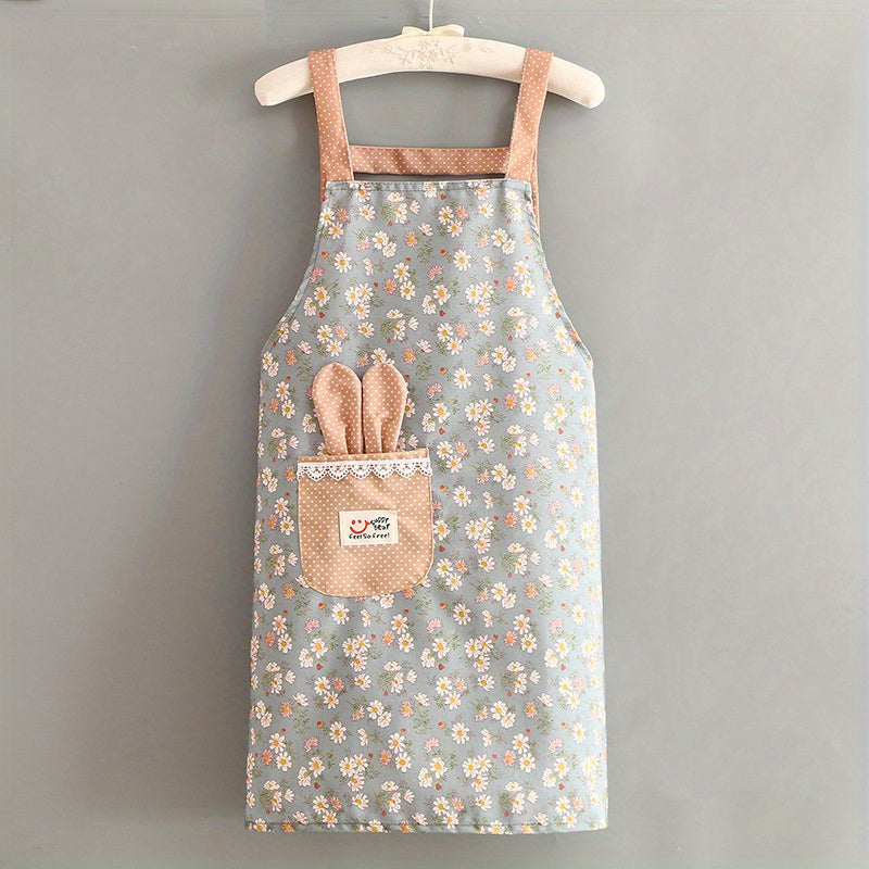 Canvas Long Sleeve Apron for Cooking and Catering