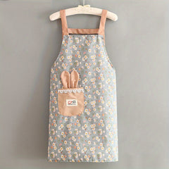 Canvas Long Sleeve Apron for Cooking and Catering