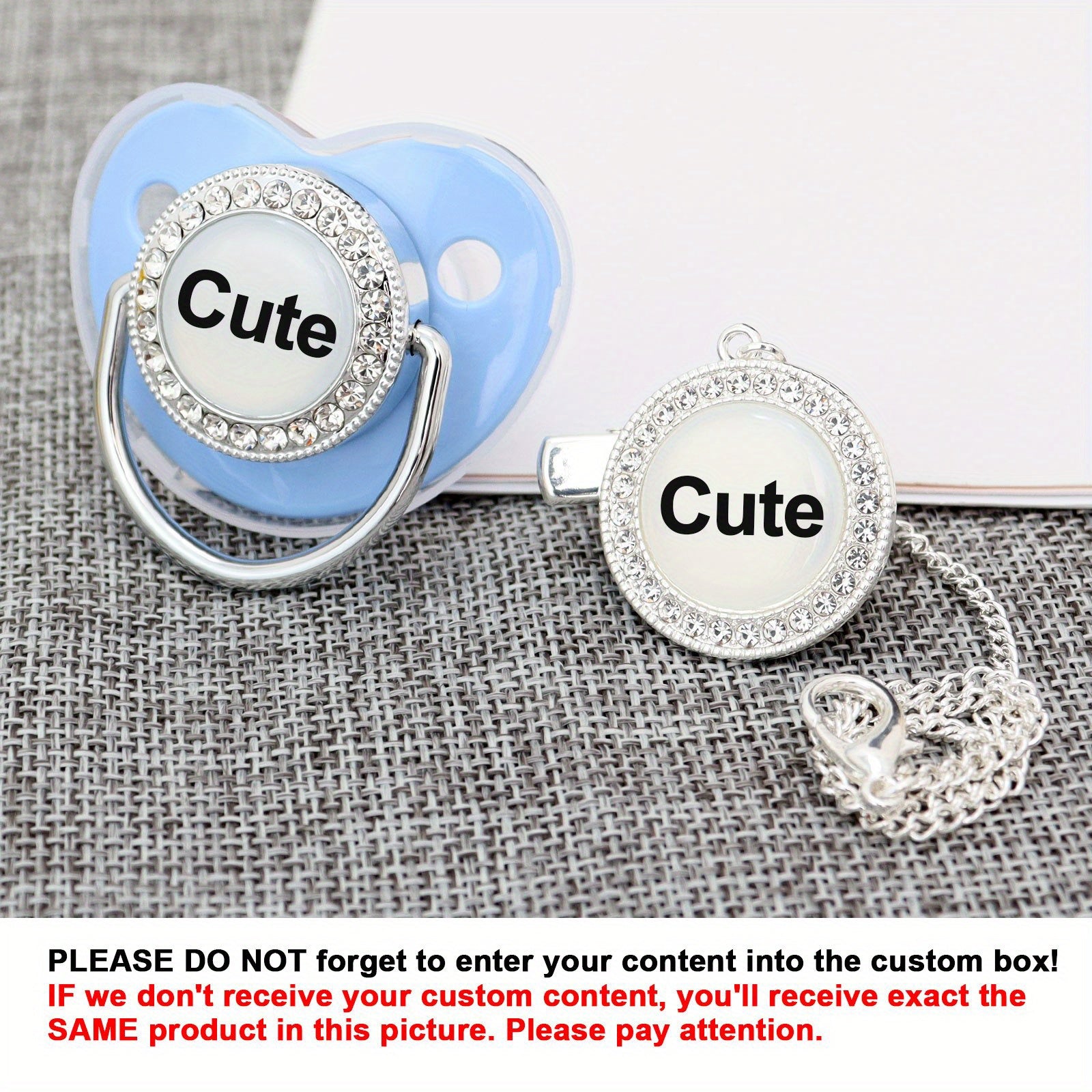 Custom Baby Pacifier With Clips Personalized Sleep Coaxing Artifact