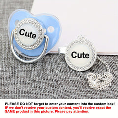 Custom Baby Pacifier With Clips Personalized Sleep Coaxing Artifact