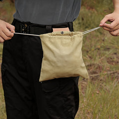 Retro Canvas Waist Bag for Outdoor Camping and Hiking