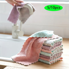 10pcs Quick Dry Microfiber Towels For Camping And Travel