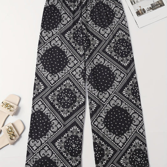  Boho Lounge Bottoms Wide Leg Sleepwear Pants