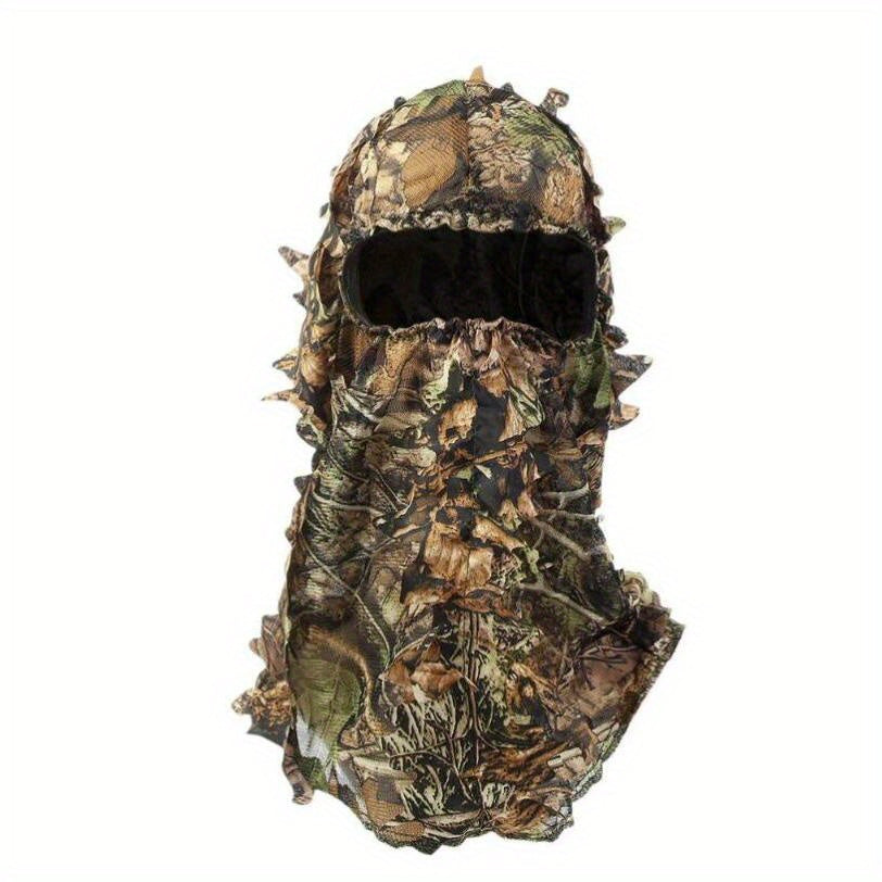 Polyester 3D Full Face Mask Headwear Camo Hunter Halloween Costume