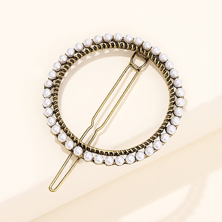 Sparkly Rhinestone Barrettes Princess Costume Pearl Pin Set