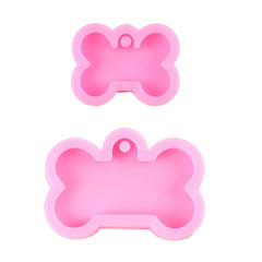 4pcs Dog Bone Silicone Mold Epoxy Resin Mold DIY Crafts