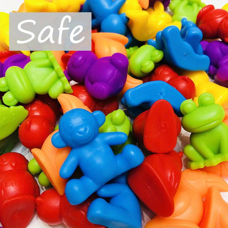 Colorful Counting Bear Math Toys for Fine Motor Skills Development