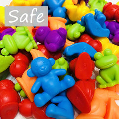 Colorful Counting Bear Math Toys for Fine Motor Skills Development