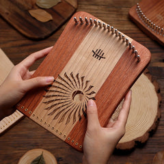 31 Strings Mini Thumb Lyre 17 Strings Finger Harp Wood Creative Finger Lyre