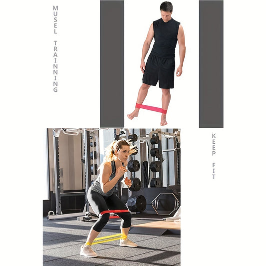 Yellow TPE Yoga Elastic Resistance Band for Body Muscle Training