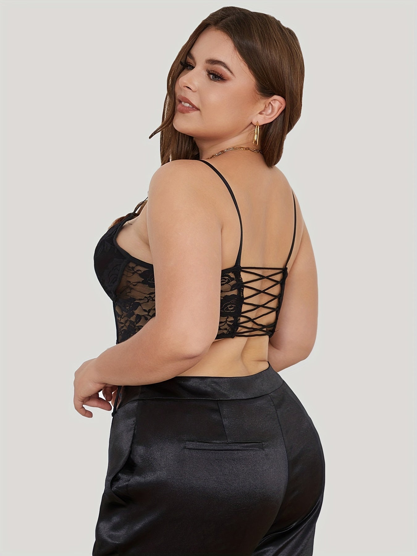  Sexy Croset Top Lace Bustier Backless