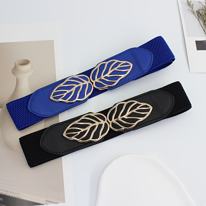 Women's Elastic Leaf Corset Belt For Dresses and Jeans
