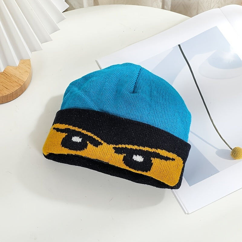 Kids Jacquard Knit Hat - Birthday Gift for Boys