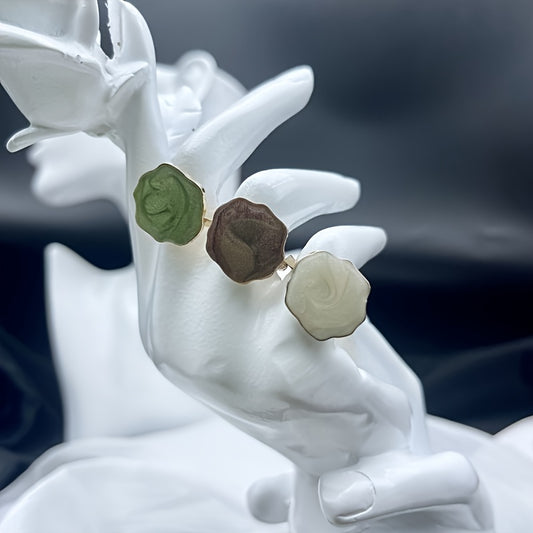 Retro Wild Irregular Oil Drip Ring Fairy Adjustable Ring