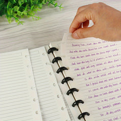Junior Discbound Notebook Poly Cover 60 Sheets Ruled Pages