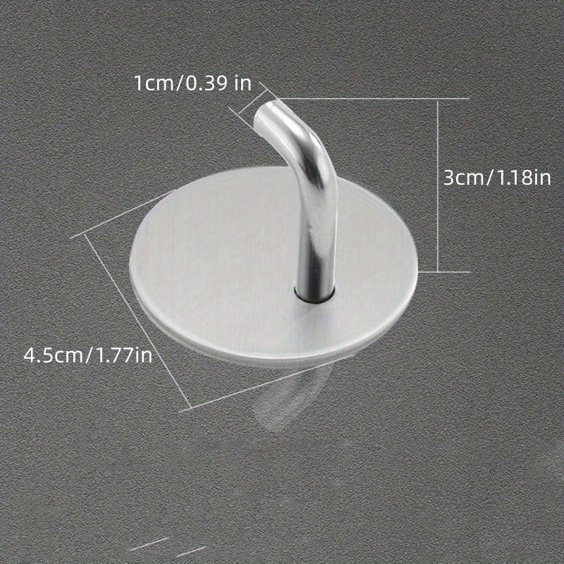 Self Adhesive Hook Wall Hook Rack Towel Hook Stainless Steel Coat Hook