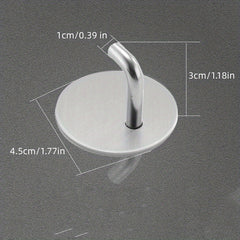 Self Adhesive Hook Wall Hook Rack Towel Hook Stainless Steel Coat Hook
