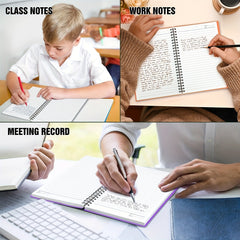6pcs Subject Spiral Notebook College Ruled 80 Sheets Writing Journal