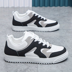 Men's Non slip Skate Shoes Casual Comfy Lace up Walking Sneakers Flat Shoes