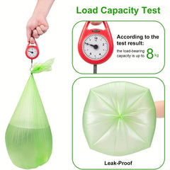 Eco Friendly Disposable Garbage Bags Grass Green Thickened - 120pcs