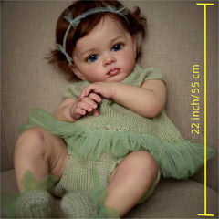 Realistic 55-88 Cm Reborn Doll Soft Enamel Toy Gift