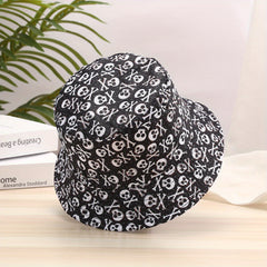 Skull Pattern Print Bucket Hat Lightweight Sun Hat Unisex Travel Essential