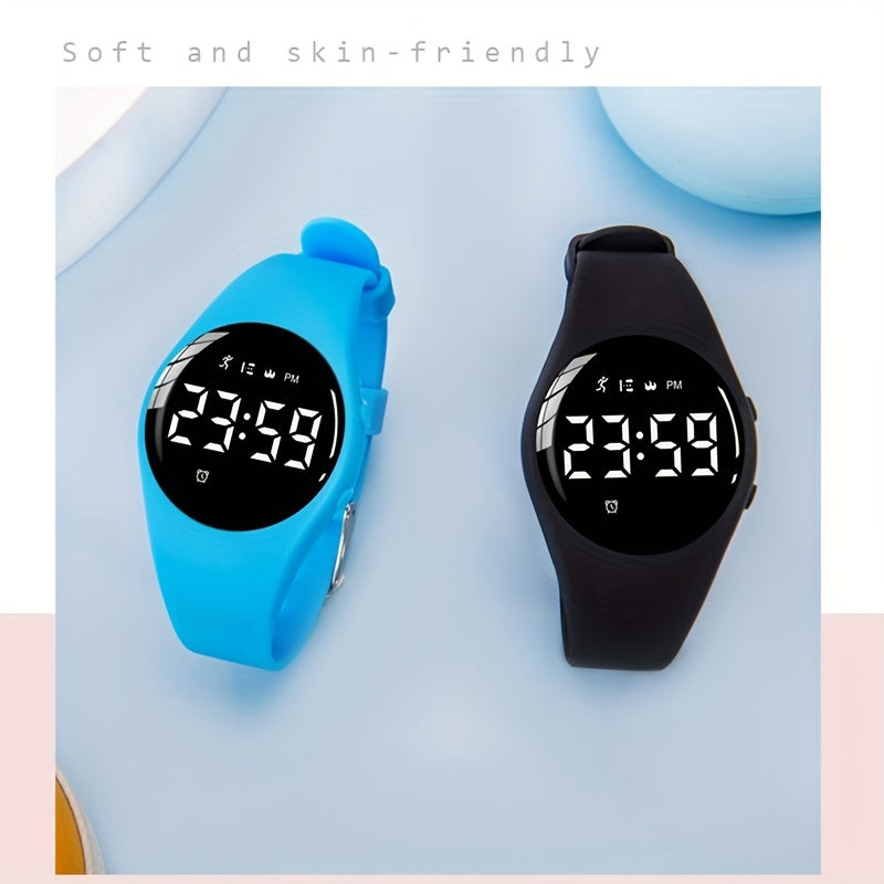 Waterproof Vibrating Alarm Clock Digital Wrist Watch for Kids