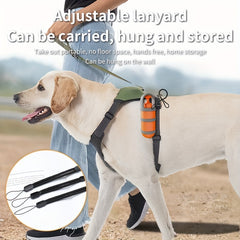 Foldable 2-in-1 Poop Scooper with 4x15 Bags