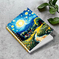 Rustic Sky & Grassland Scenery Notebook 13x21cm 50 Pages