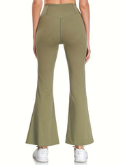 High Waist Wide Leg Yoga Pants Bell Bottom Leggings