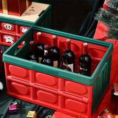 Christmas Storage Bin Folding Storage Box Gift Christmas Decoration Storage Box