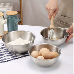 Large Stainless Steel Dessert Bowl for Serving Mixing Baking - 1pc