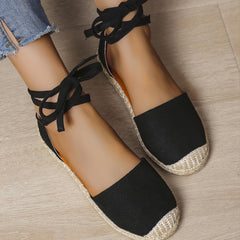 Women's Colorblock Flat Shoes Closed Toe Lightweight Round Toe Casual Sandals