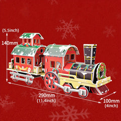 3D Puzzle Christmas House Model Educational Brain Toys