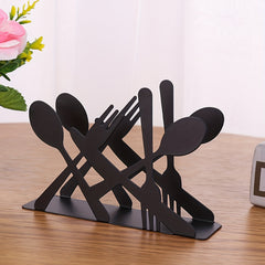 Iron Napkin Holder for Table Restaurant Coffee Shop Hotel Office Toilet Party