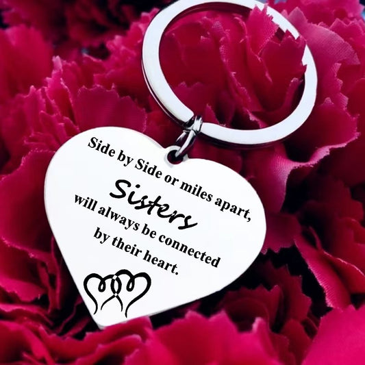 Heart Key Chain Gift For Sisters Christmas Gift