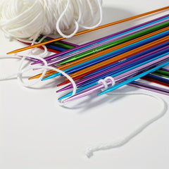 32pcs Colorful Aluminum Knitting Needles Set - 2.75mm-6.0mm