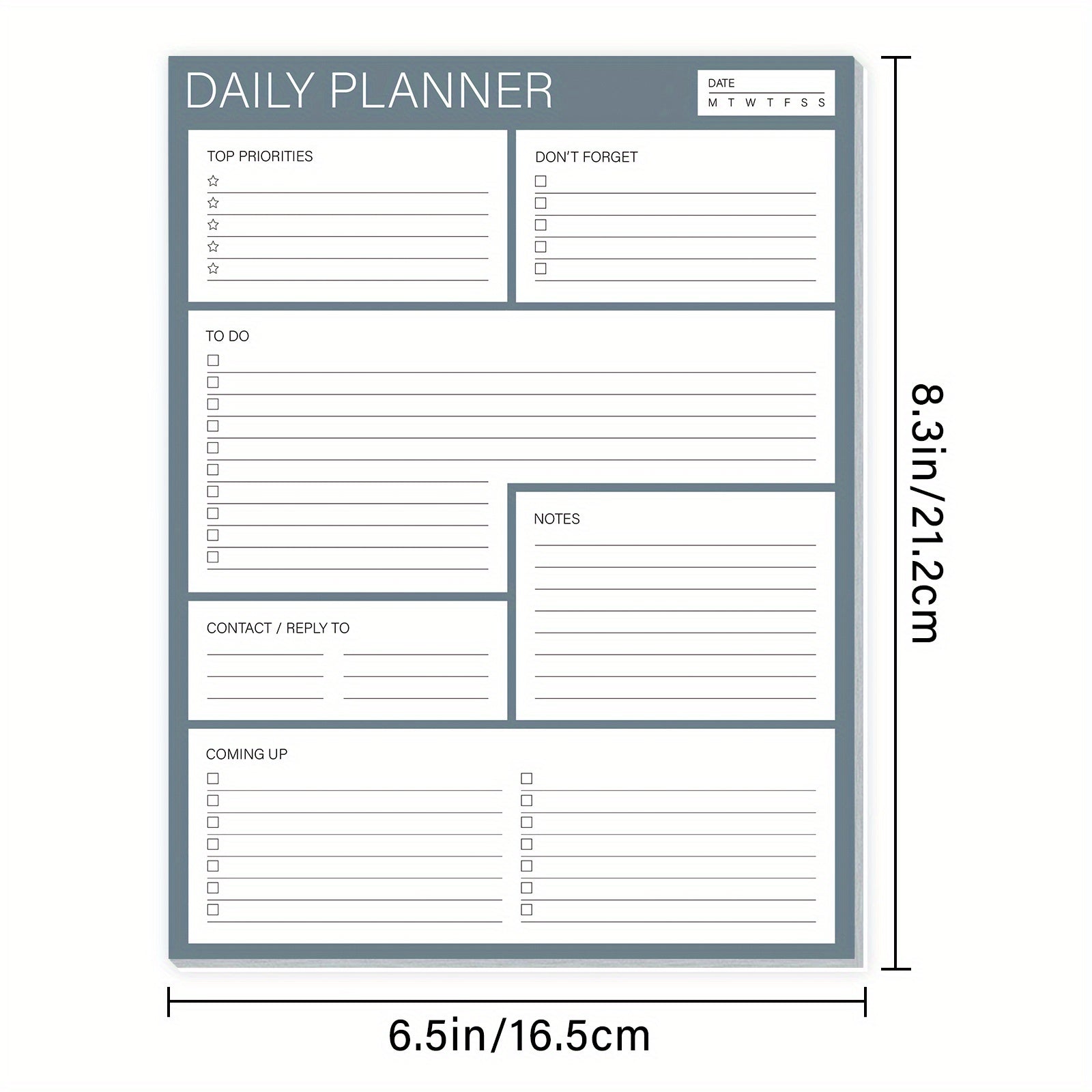 BUBU Daily Planner To Do List Notepad Undated Goals Planning Pad