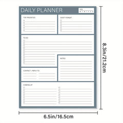 BUBU Daily Planner To Do List Notepad Undated Goals Planning Pad