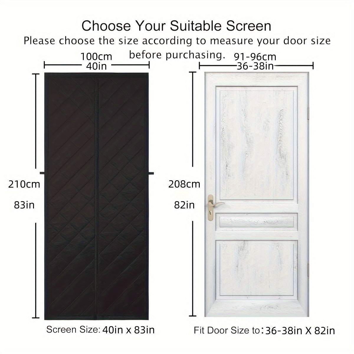 Magnetic Thermal Insulated Door Curtain Winter Door Curtains