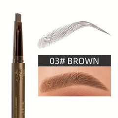 Dual-Ended Waterproof Eyebrow Pencil & Powder for Long-Lasting Results