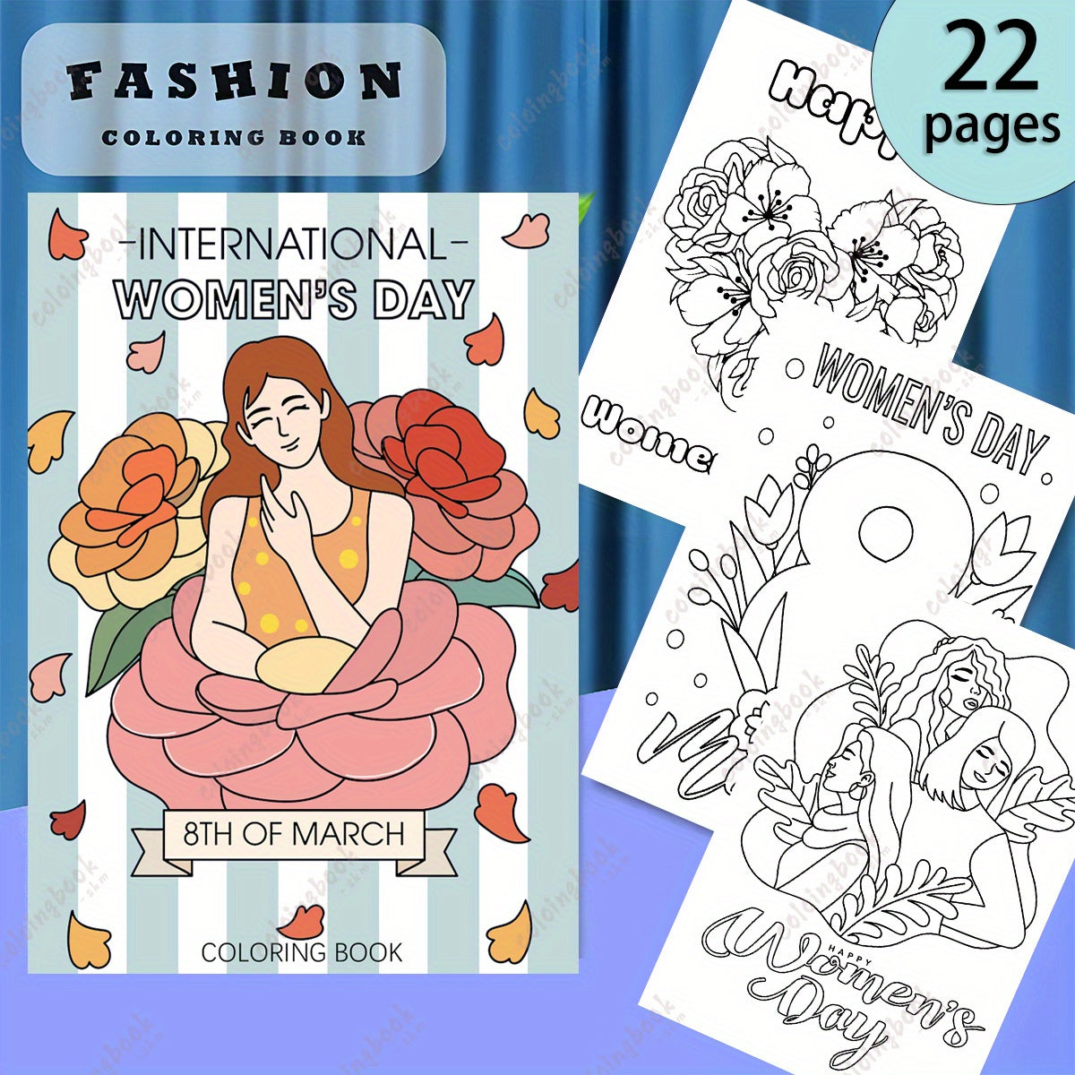 Women's Celebration Coloring Book with Performance Props Cover