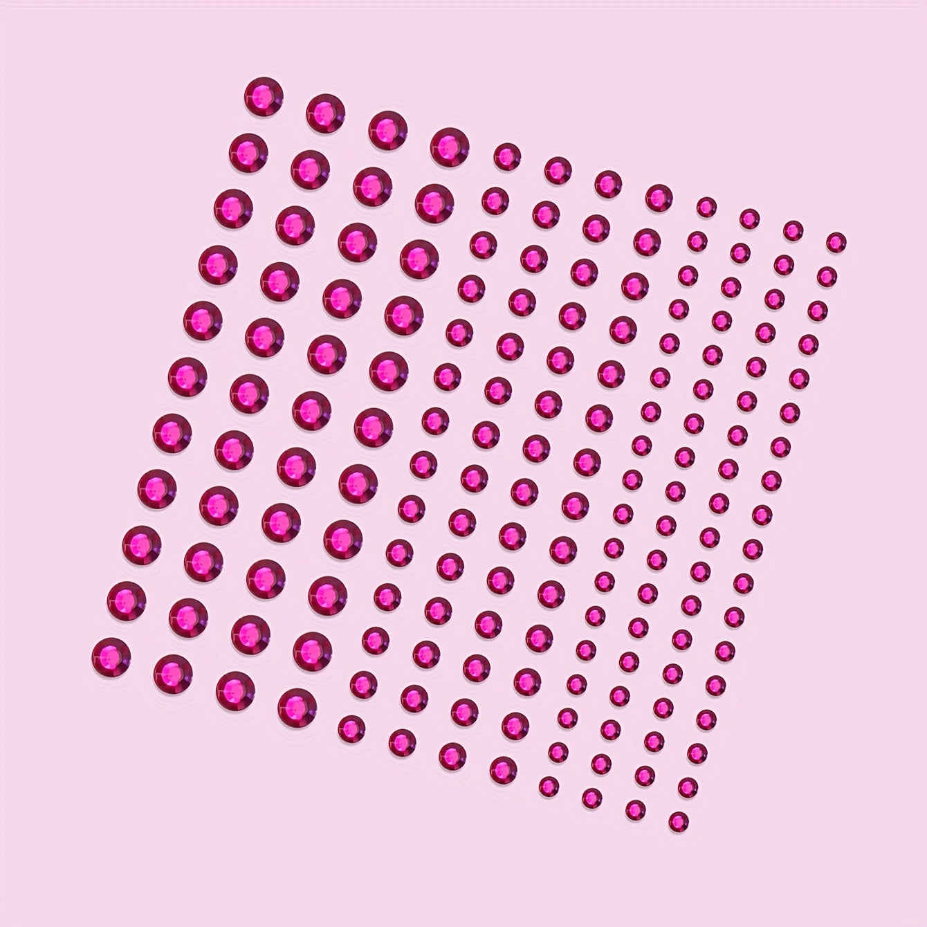 144 Pcs Rose Makeup Face Stickers Rhinestone Decoration