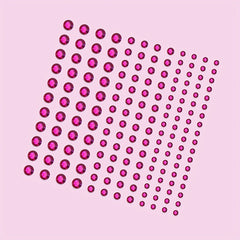 144 Pcs Rose Makeup Face Stickers Rhinestone Decoration