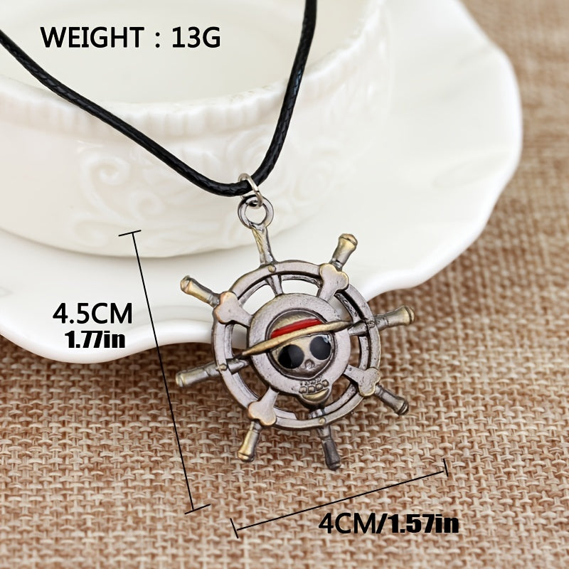 Anime Skeleton Pendant Necklace Pirates Cosplay Gift For Anime Fans