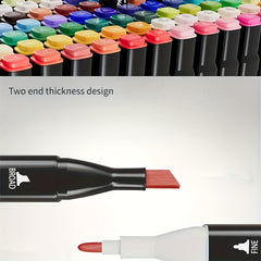 80 60 Dual Tip Marker Set for Art Students