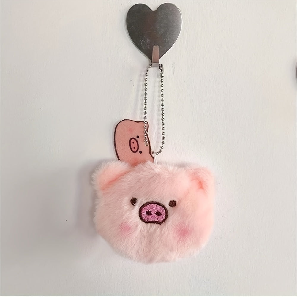 Cute Mini Pig Head Plush Cartoon Toy for Kids, Couples & Babies