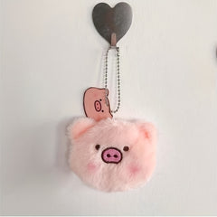 Cute Mini Pig Head Plush Cartoon Toy for Kids, Couples & Babies