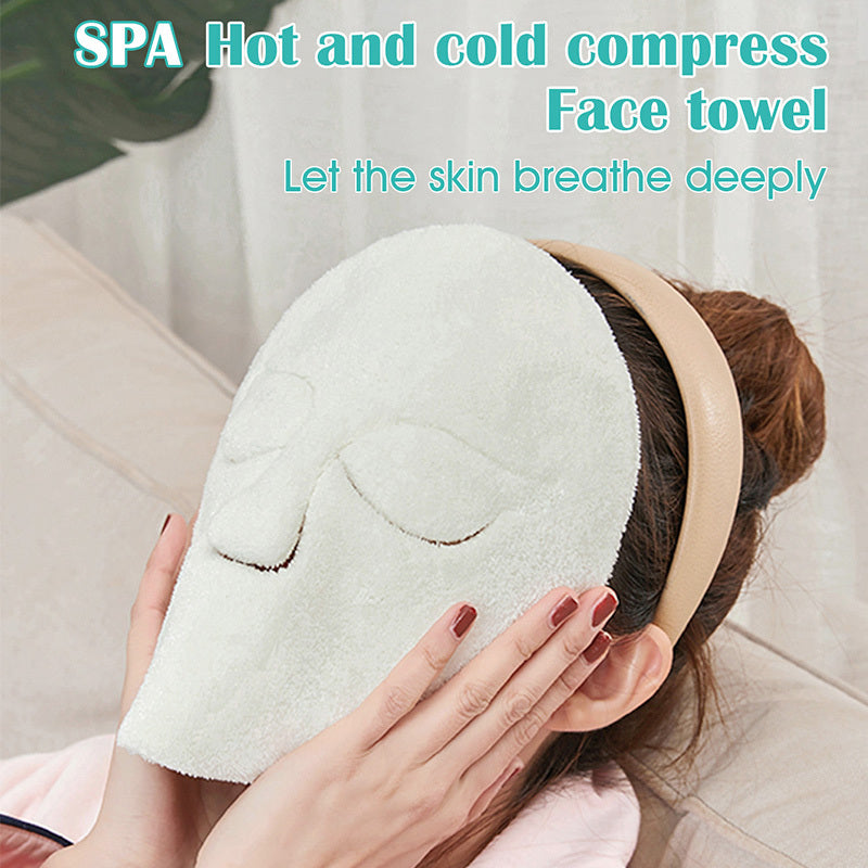 Coral Fleece Hot Compress Towel for Face
