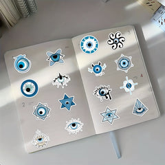 60pcs Evil Eye Stickers for Water Bottle Car Computer & More